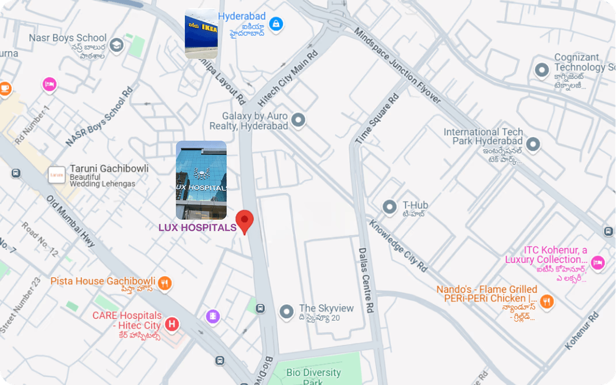 LUX Hospital Location Map