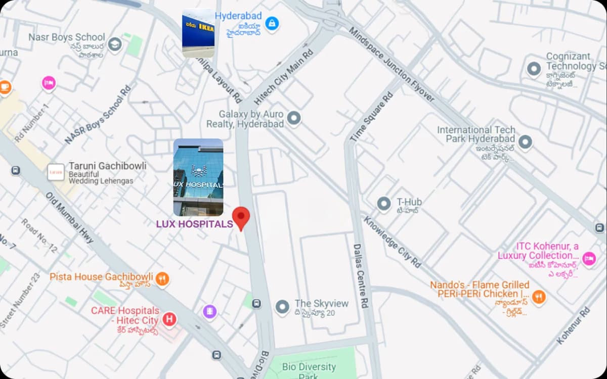 LUX Hospital Location Map